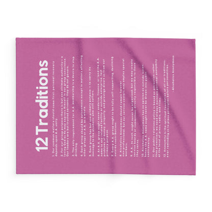 Haler Smith Polar Fleece Blanket - 12 Traditions - Light Pink