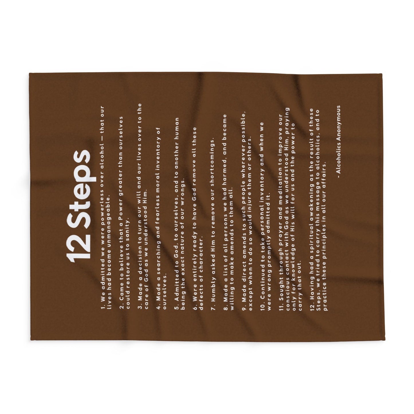 Haler Smith Polar Fleece Blanket - 12 Steps - Brown
