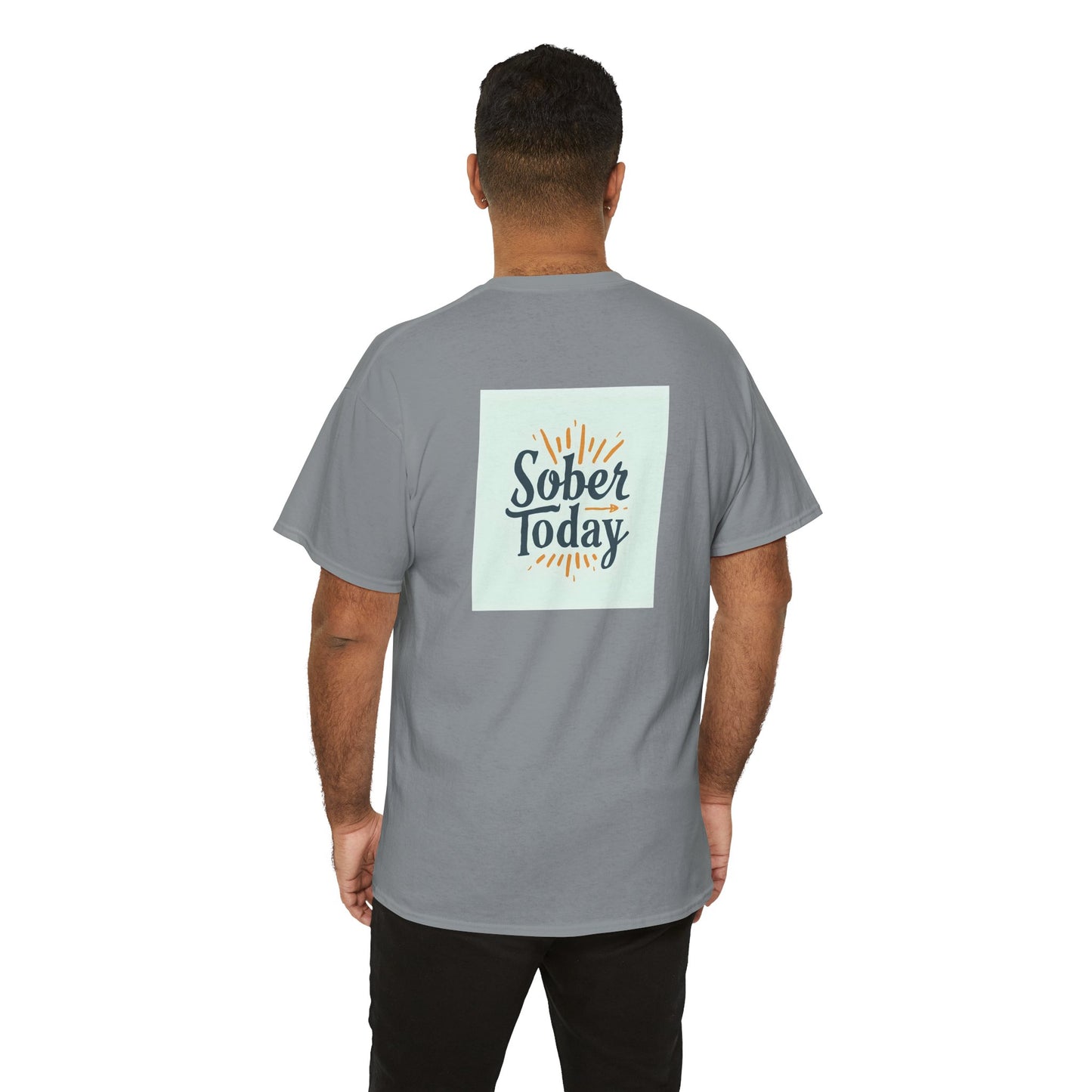 Haler Smith - T-Shirt - Haler Smith Heavy Cotton Short Sleeve Tee - Sober Today 6 - S - XL