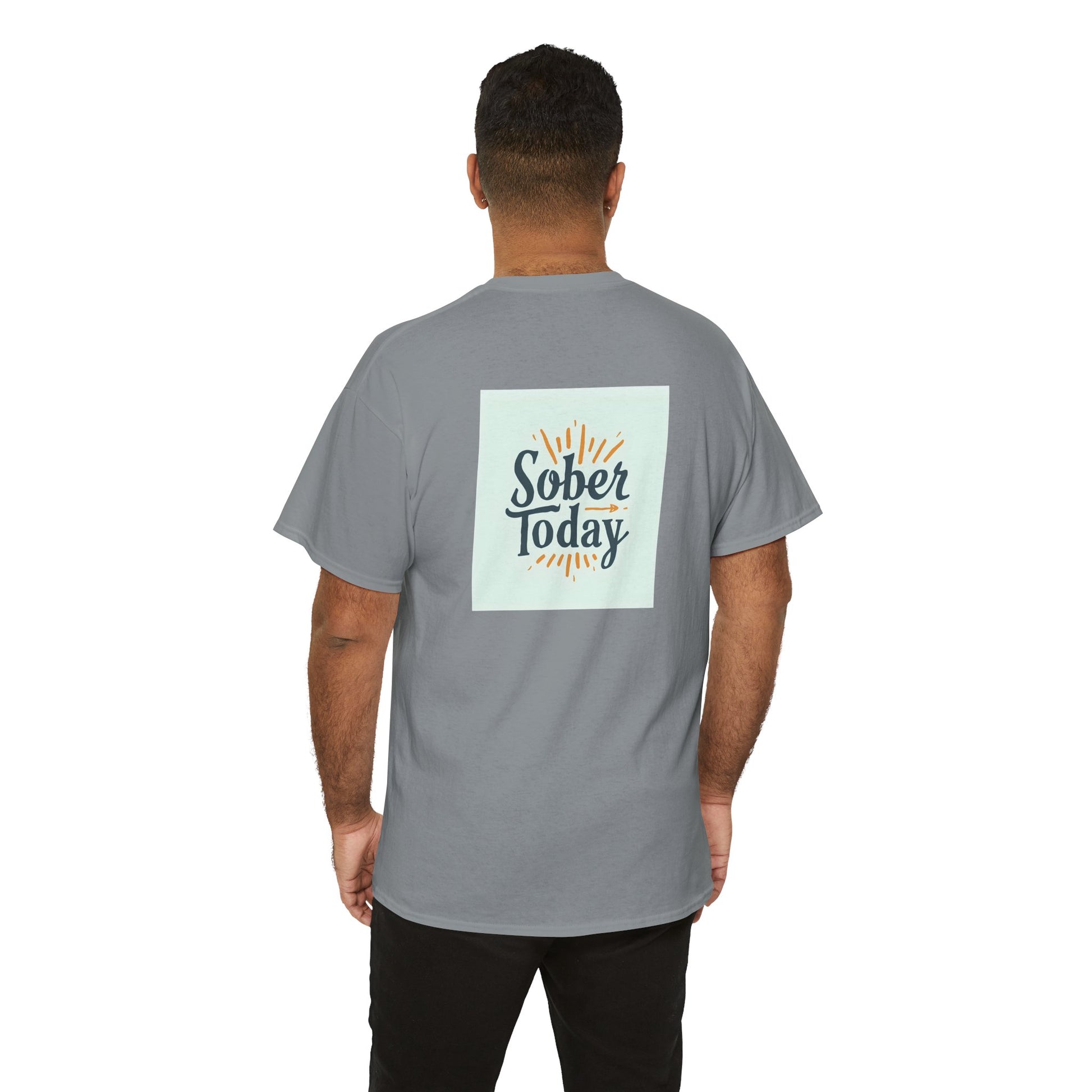 Haler Smith - T-Shirt - Haler Smith Heavy Cotton Short Sleeve Tee - Sober Today 6 - S - XL