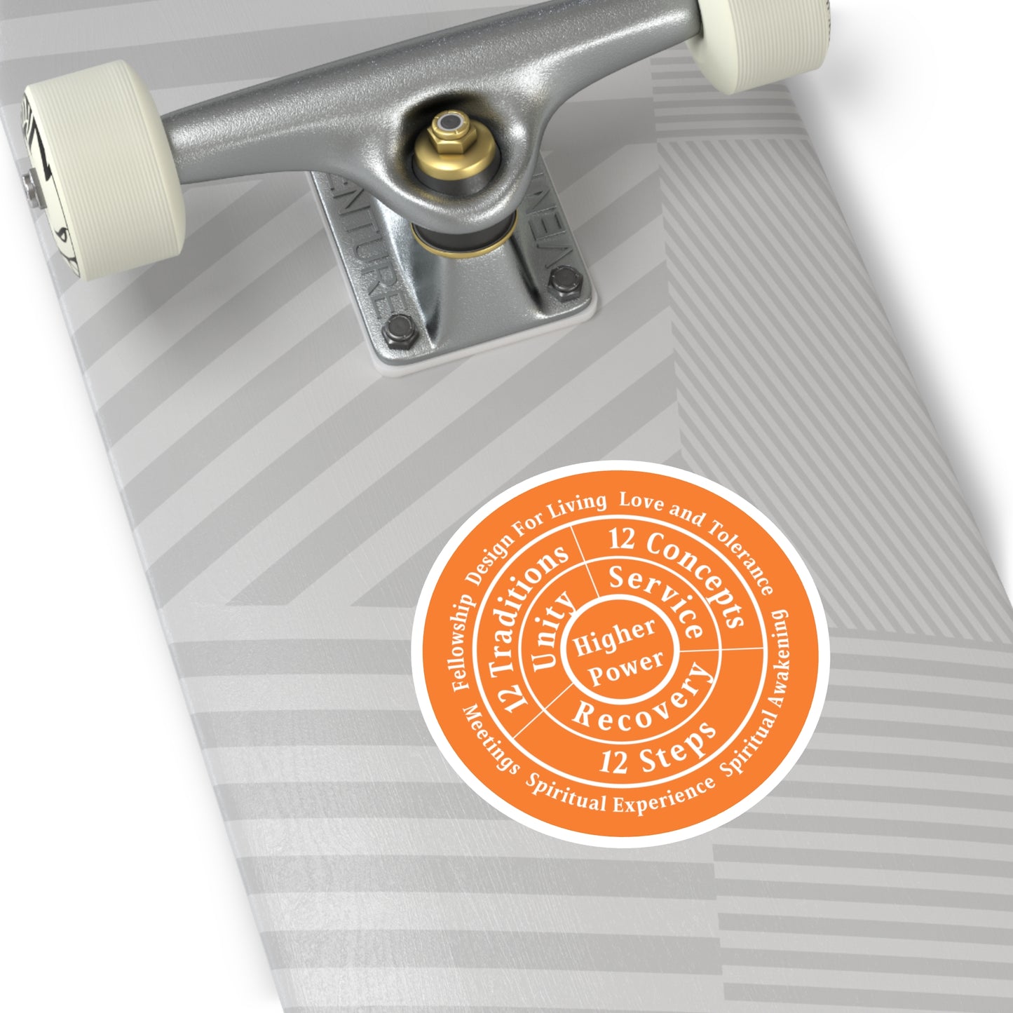 Haler Smith Vinyl Round Sticker - Higher Power 1 - Crusta