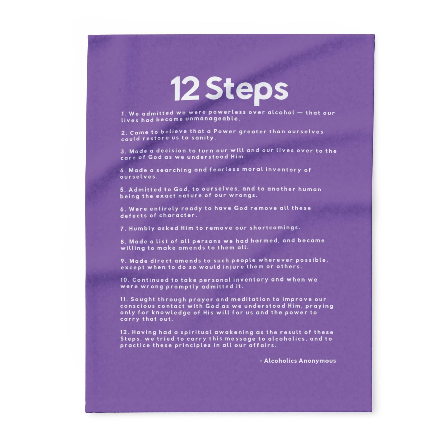 Haler Smith - Home Decor - Haler Smith Polar Fleece Blanket - 12 Steps - Light Purple