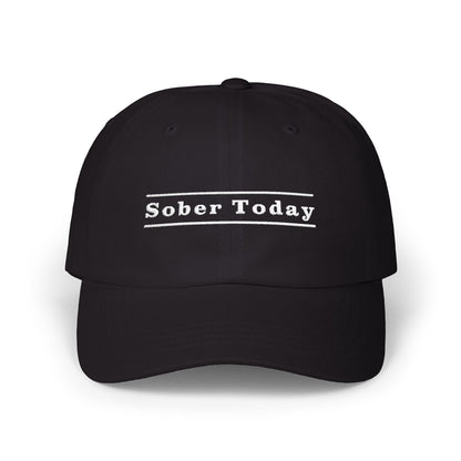 Haler Smith Dad Cap - Sober Today 3 - White