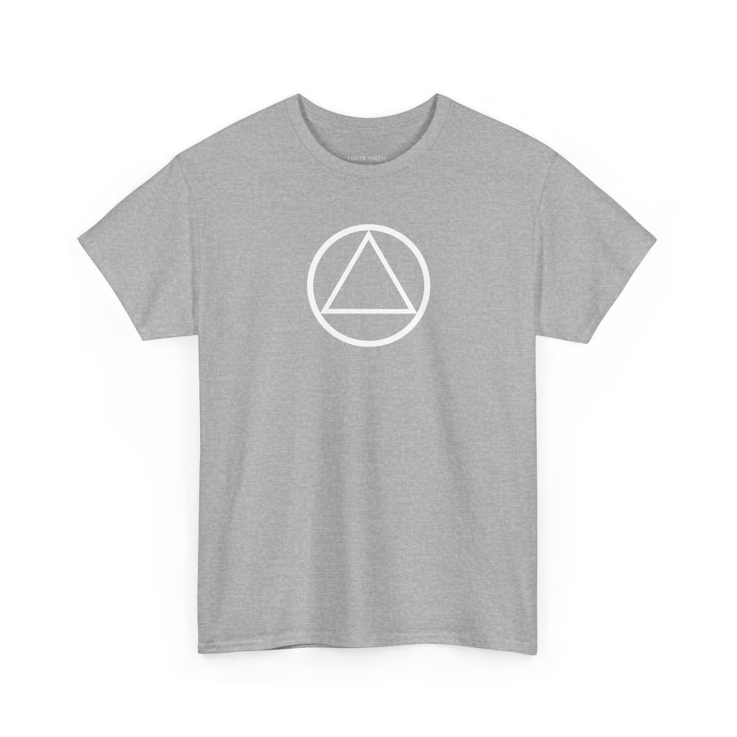 Recovery Short Sleeve T-Shirt | Circle and Triangle Design 1 On The Front