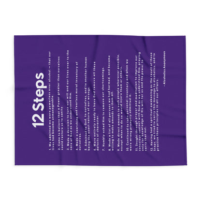 Haler Smith - Home Decor - Haler Smith Polar Fleece Blanket - 12 Steps - Purple