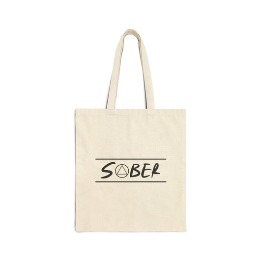 Recovery Cotton Canvas Tote Bag | Sober Design 1