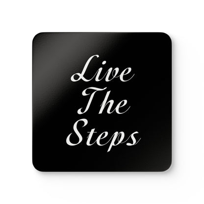 Haler Smith Corkwood Coaster Set Black - Live The Steps White
