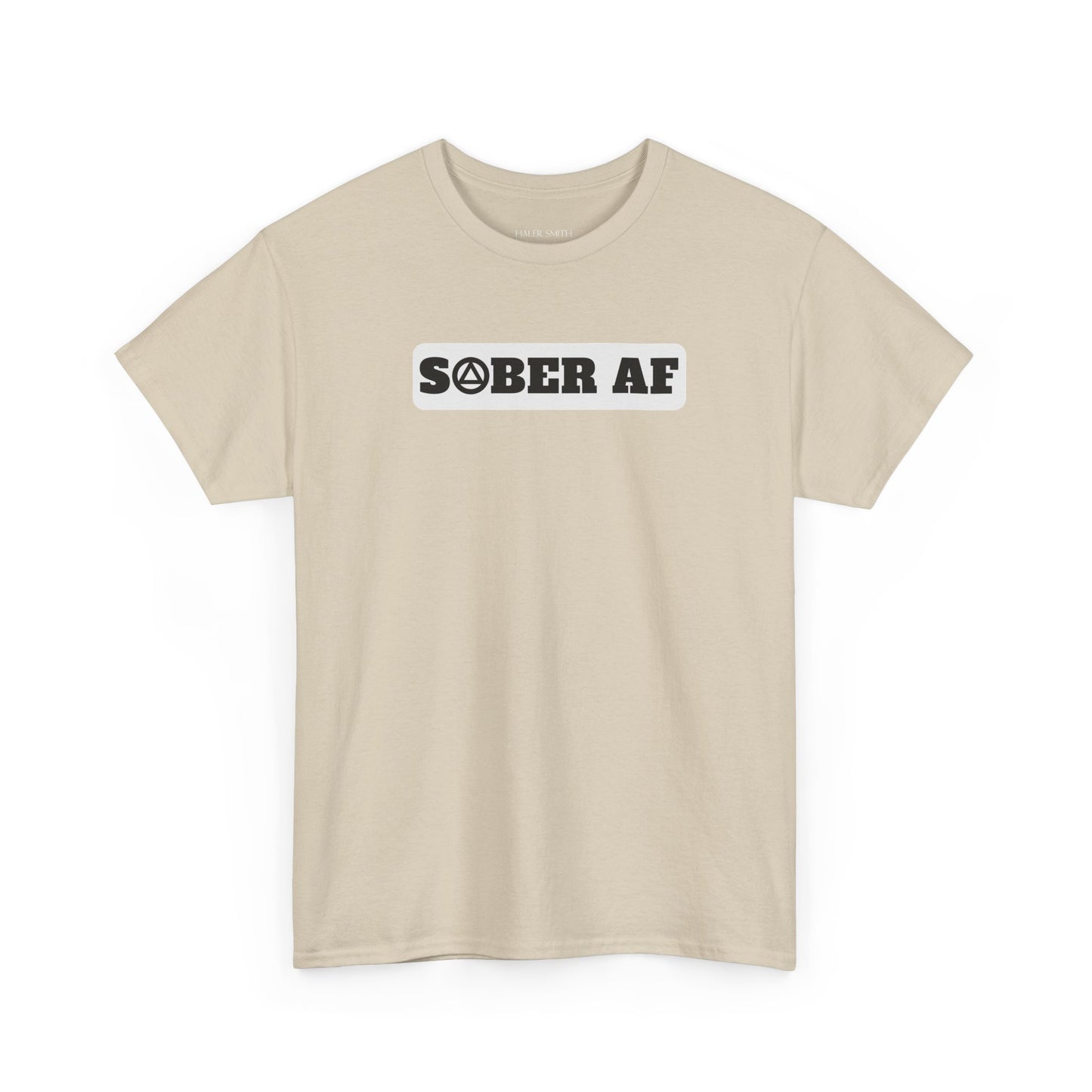 Recovery Short Sleeve T-Shirt | Sober AF Design 1 On The Front