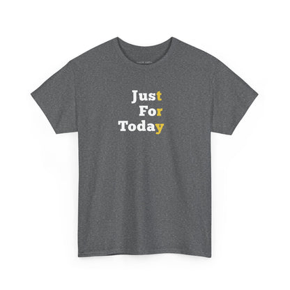 Recovery Short Sleeve T-Shirt | Just For Today Design 1 On The Front