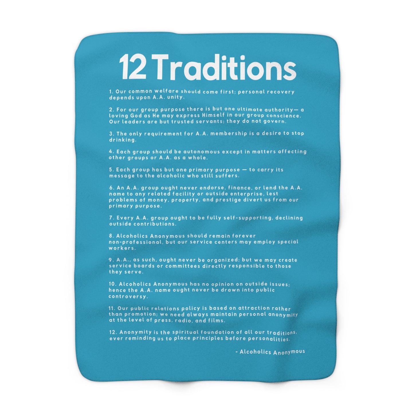 Haler Smith - Home Decor - Haler Smith Sherpa Fleece Blanket - 12 Traditions - Turquoise