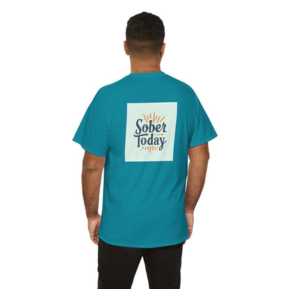 Haler Smith - T-Shirt - Haler Smith Heavy Cotton Short Sleeve Tee - Sober Today 6 - S - XL
