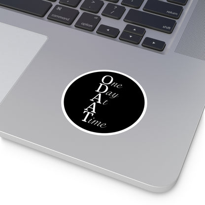 Haler Smith Vinyl Round Sticker - ODAAT - Black