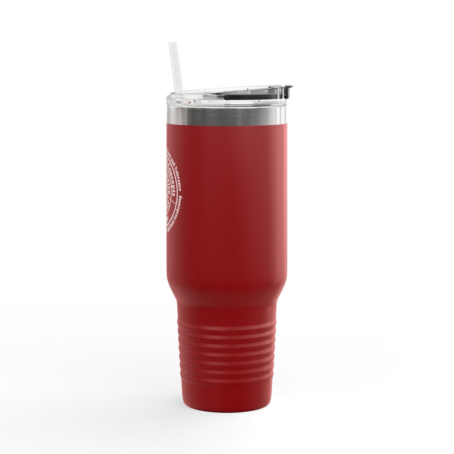 Haler Smith - Mug - Haler Smith Insulated Travel Mug with Straw 40 oz. - Higher Power 1 - White Letters