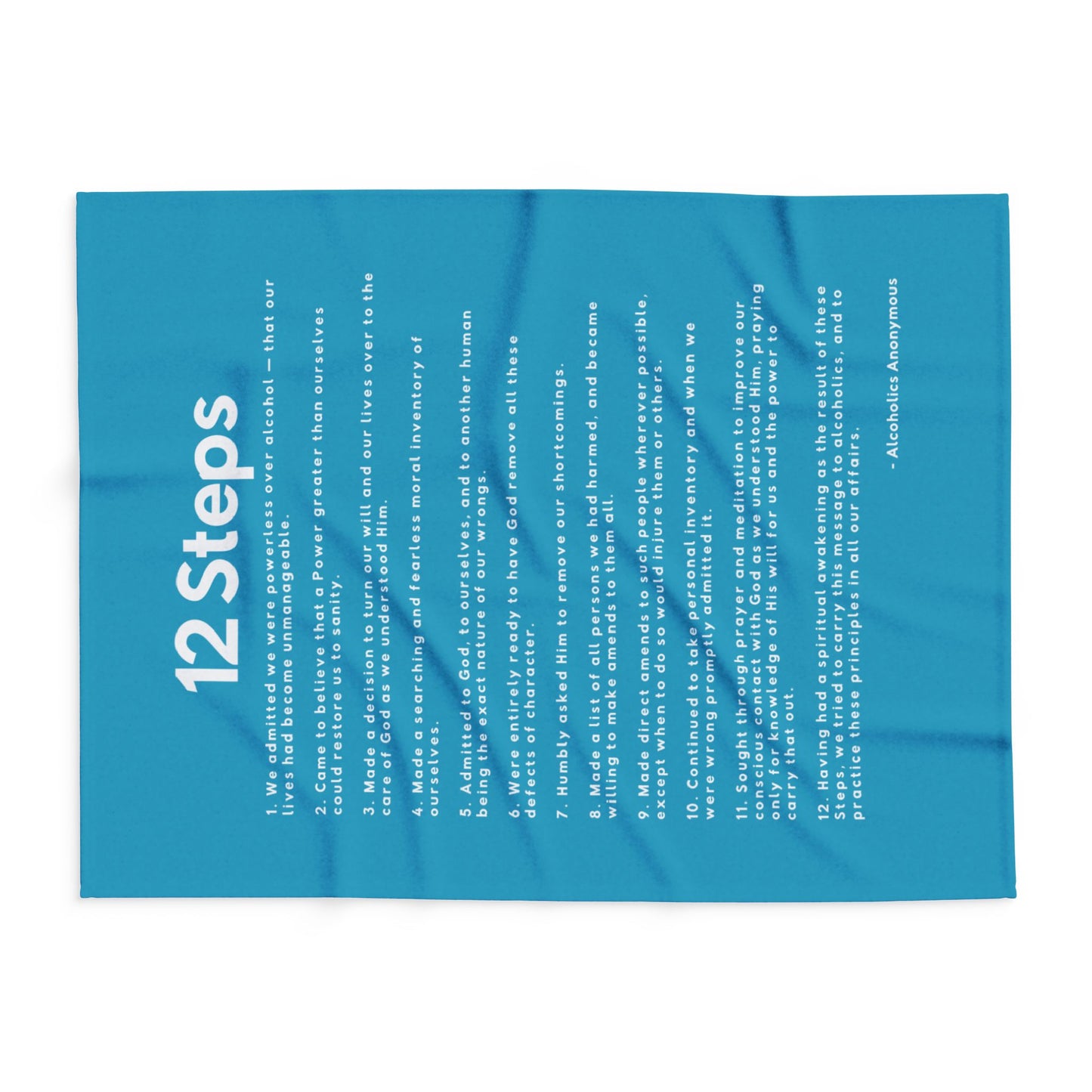 Haler Smith Polar Fleece Blanket - 12 Steps - Turquoise