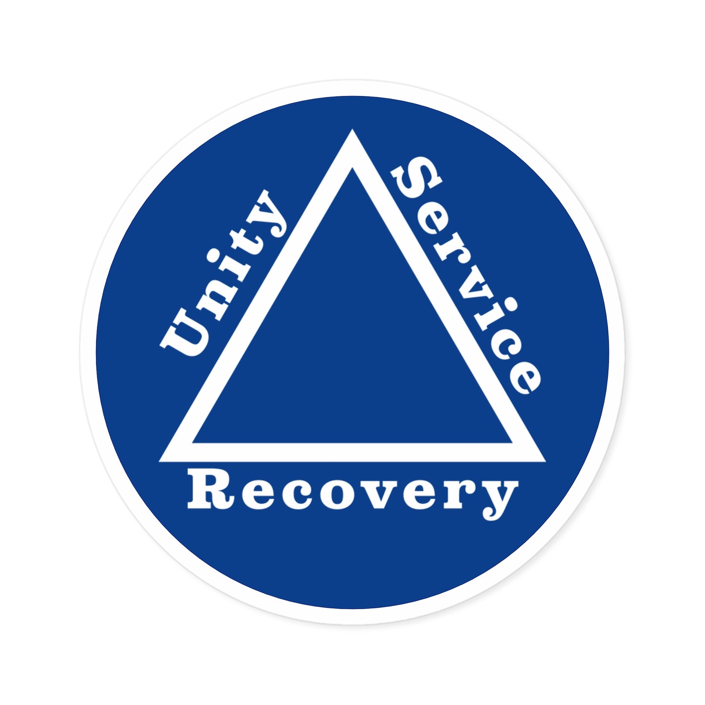 Haler Smith Vinyl Round Sticker - Unity Service Recovery 1 - Dark Blue