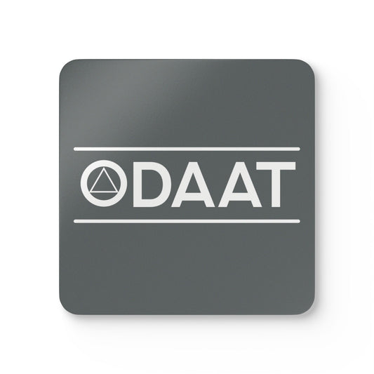 Recovery Corkwood Coaster Set of 4 | ODAAT Design 1 | Dark Gray with White Letters