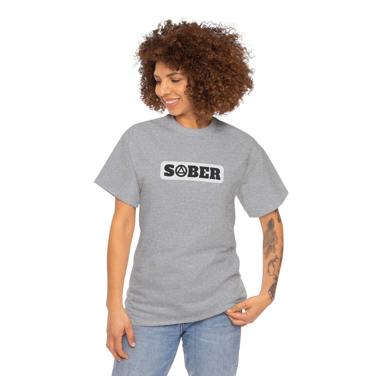 Recovery Short Sleeve T-Shirt | Sober Design 2 On The Front